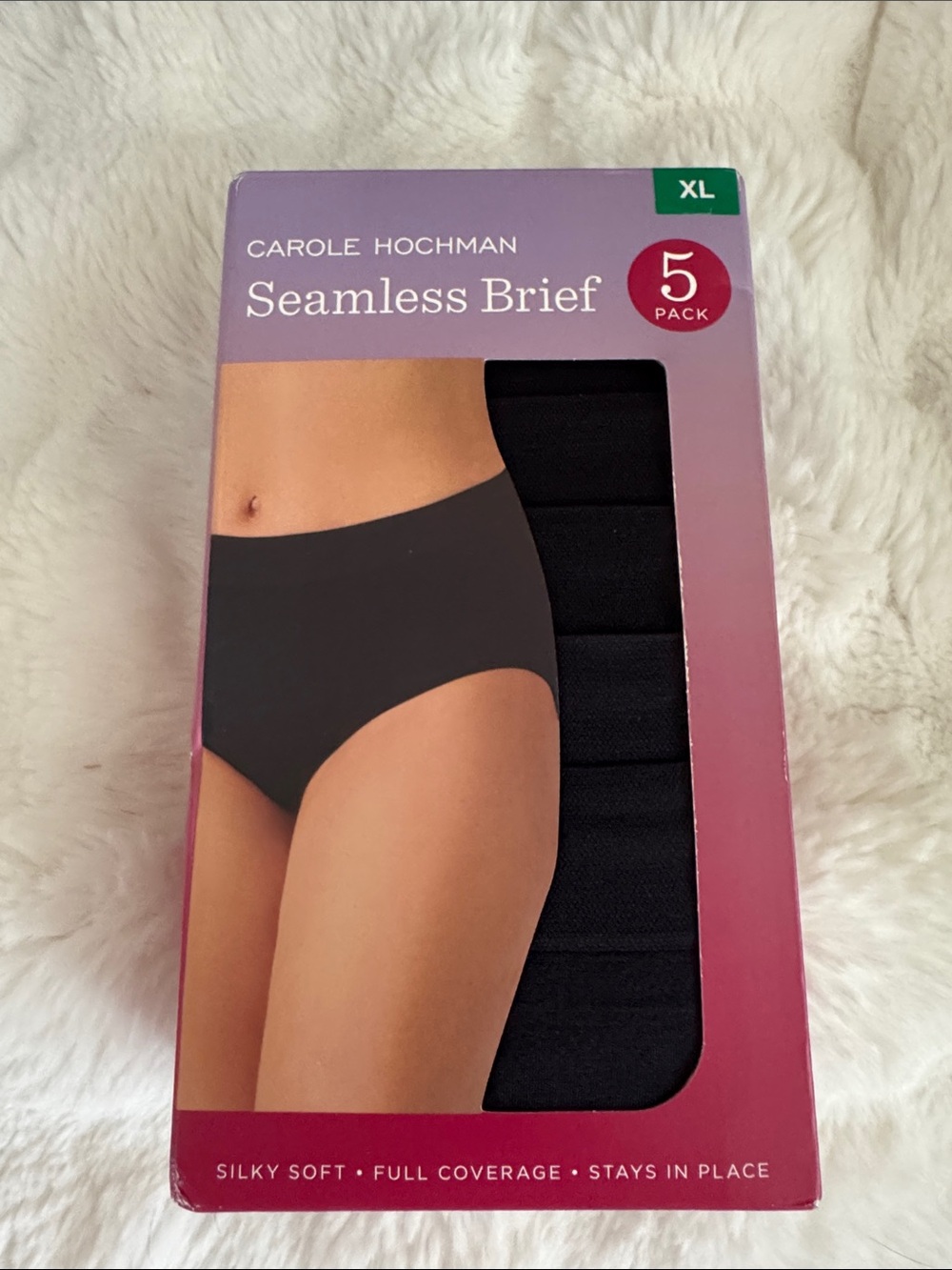Midnight by Carole Hochman Seamless Briefs - Black (5 Pack)